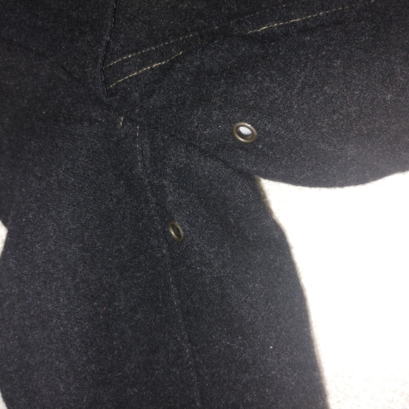 AEO Black Reversible Double Breasted Peacoat M - Picture 7 of 12